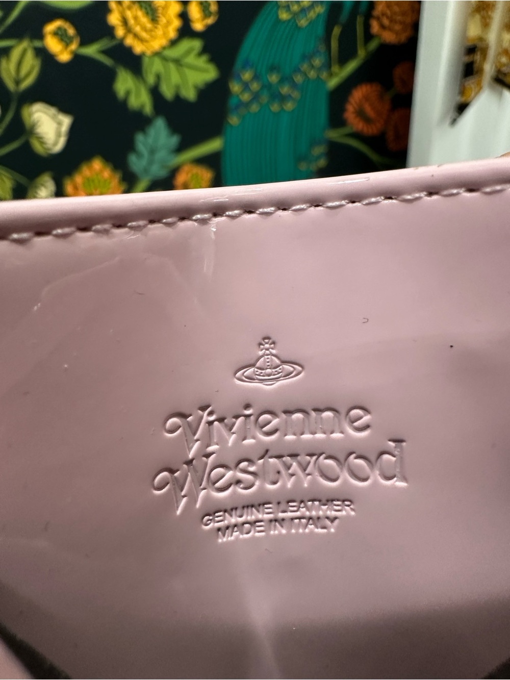 Vivienne Westwood Pink Patent Leather Orb Card Holder Italy Box Bag - Picture 6 of 8